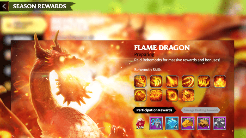 Flame Dragon Call of Dragons