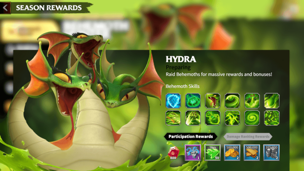 Hydra Call of Dragons