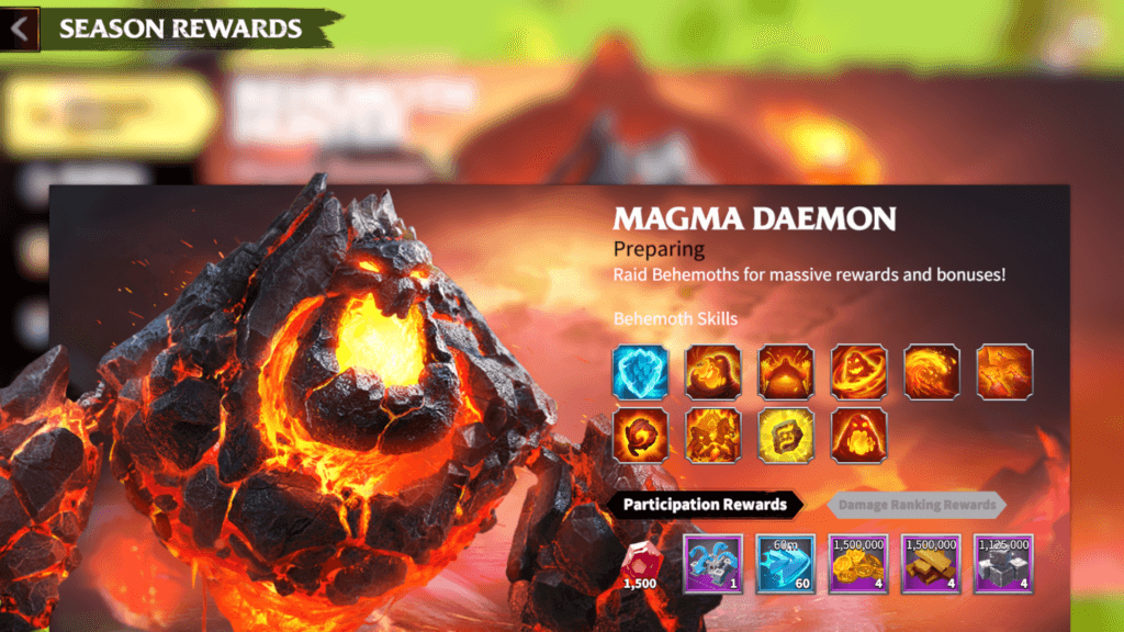 Magma Deamon Call of Dragons