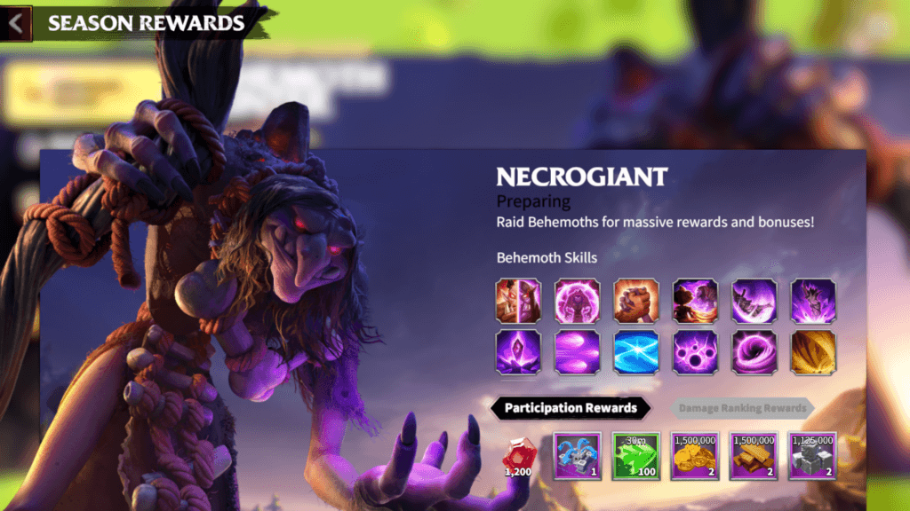 Necrogiant Call of Dragons
