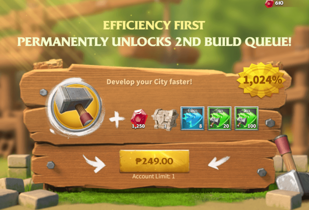 unlock second builder in Call of Dragons