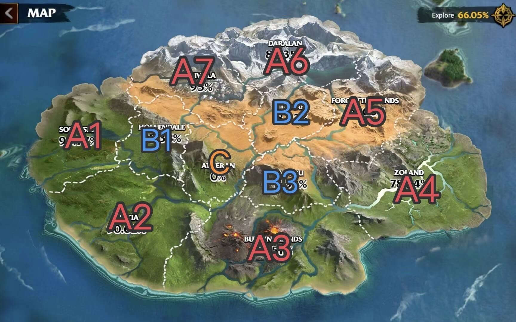 Call Of Dragons Season 1 Map & Guide