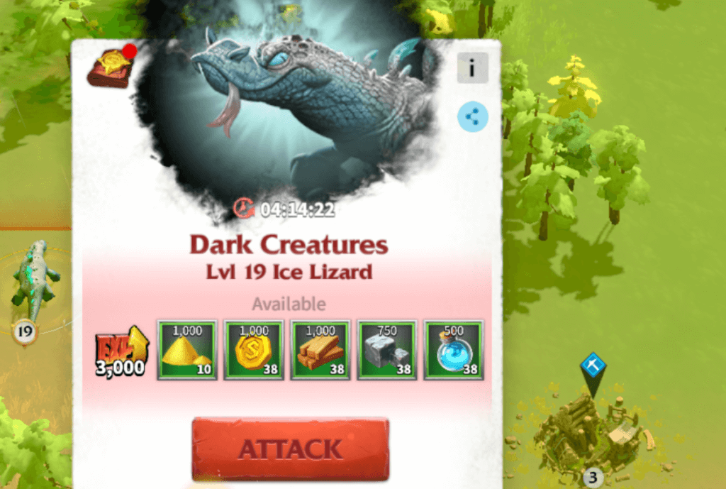 dark creature Call of Dragons