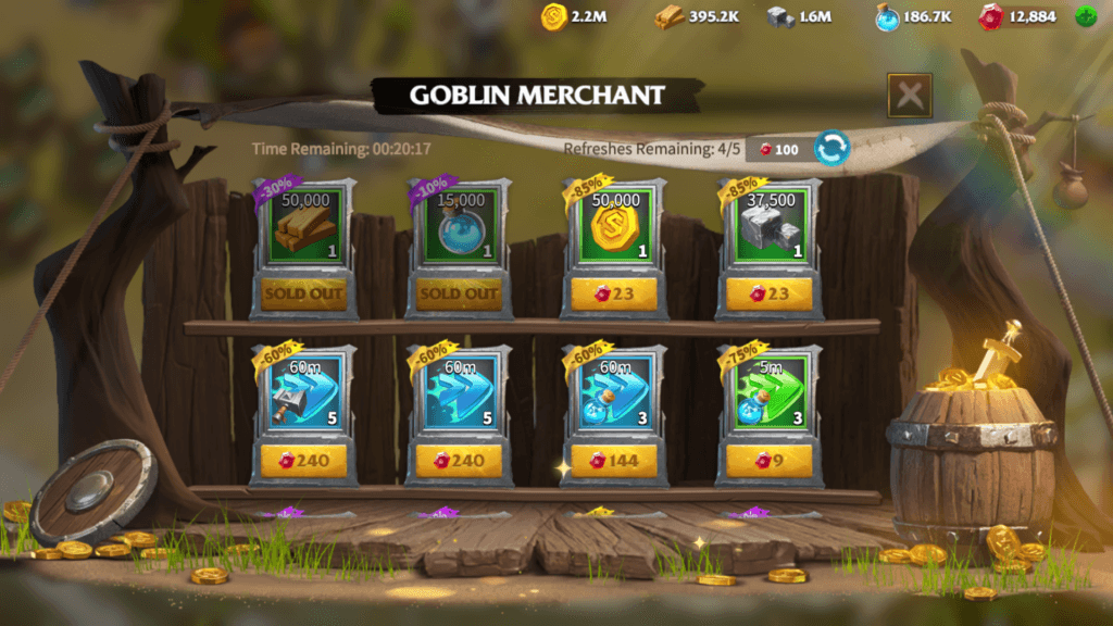 goblin merchant Call of Dragons