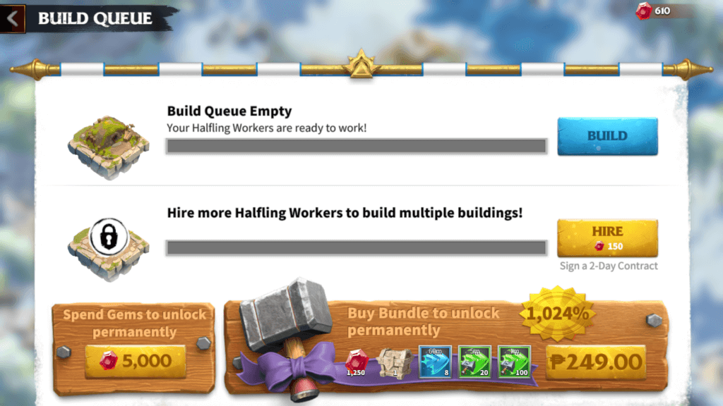 unlock second builder