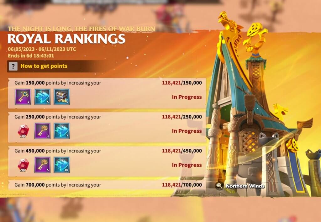 Royal Rankings Guide Call of Dragons