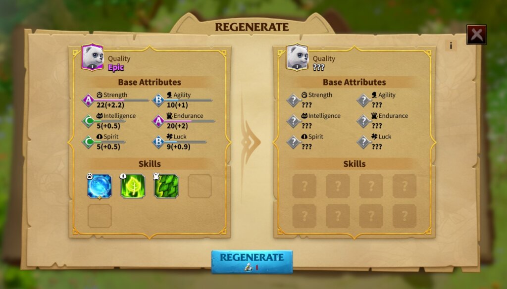 regenarate war pet