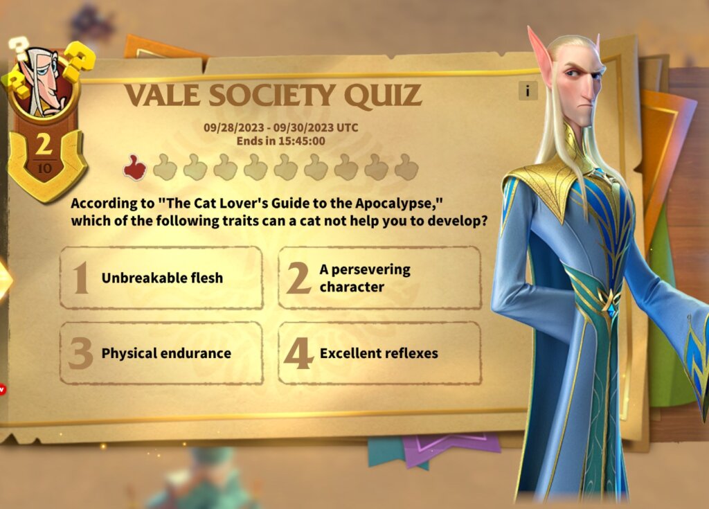 Vale Society Quiz